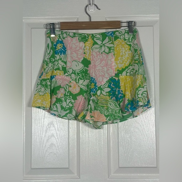 Lilly Pulitzer Folly Skort Hibiscus Stroll Print Size 00 - Picture 8 of 12